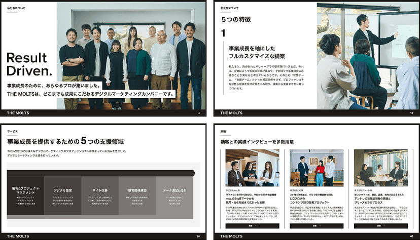 THE MOLTSの会社案内資料