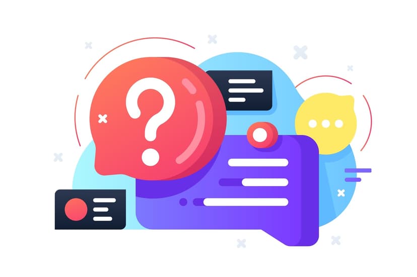 Question,And,Answer,Vector,Illustration.,Colourful,Bubbles,With,Text,And