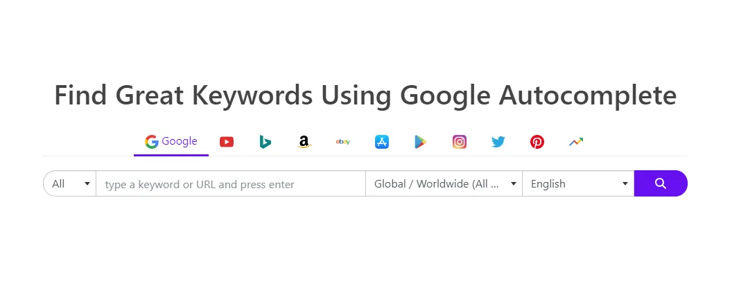 Keyword Tool