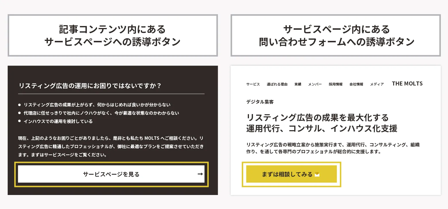 誘導ボタン