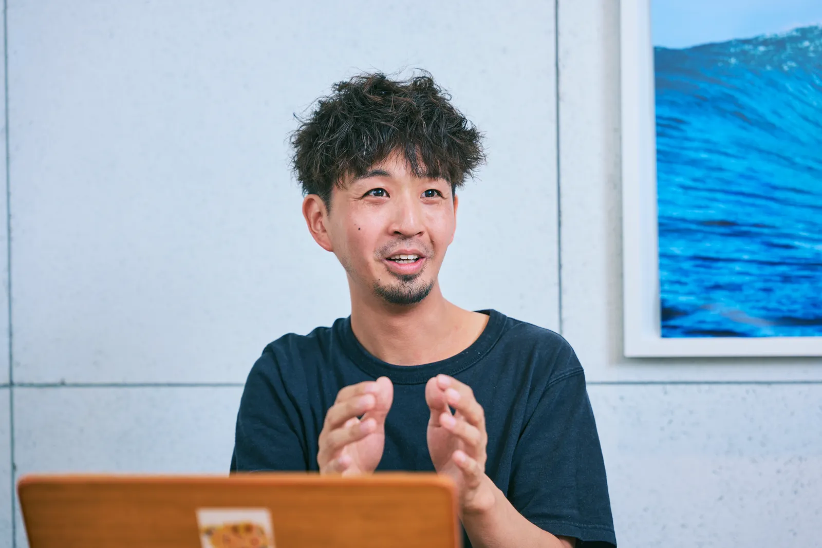 インタビューの様子